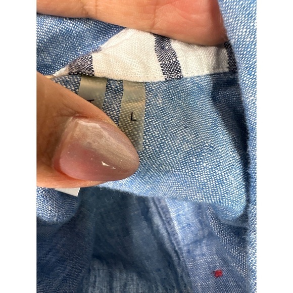 Soft Surroundings Denim Button Down Mini Dress - Picture 8 of 12